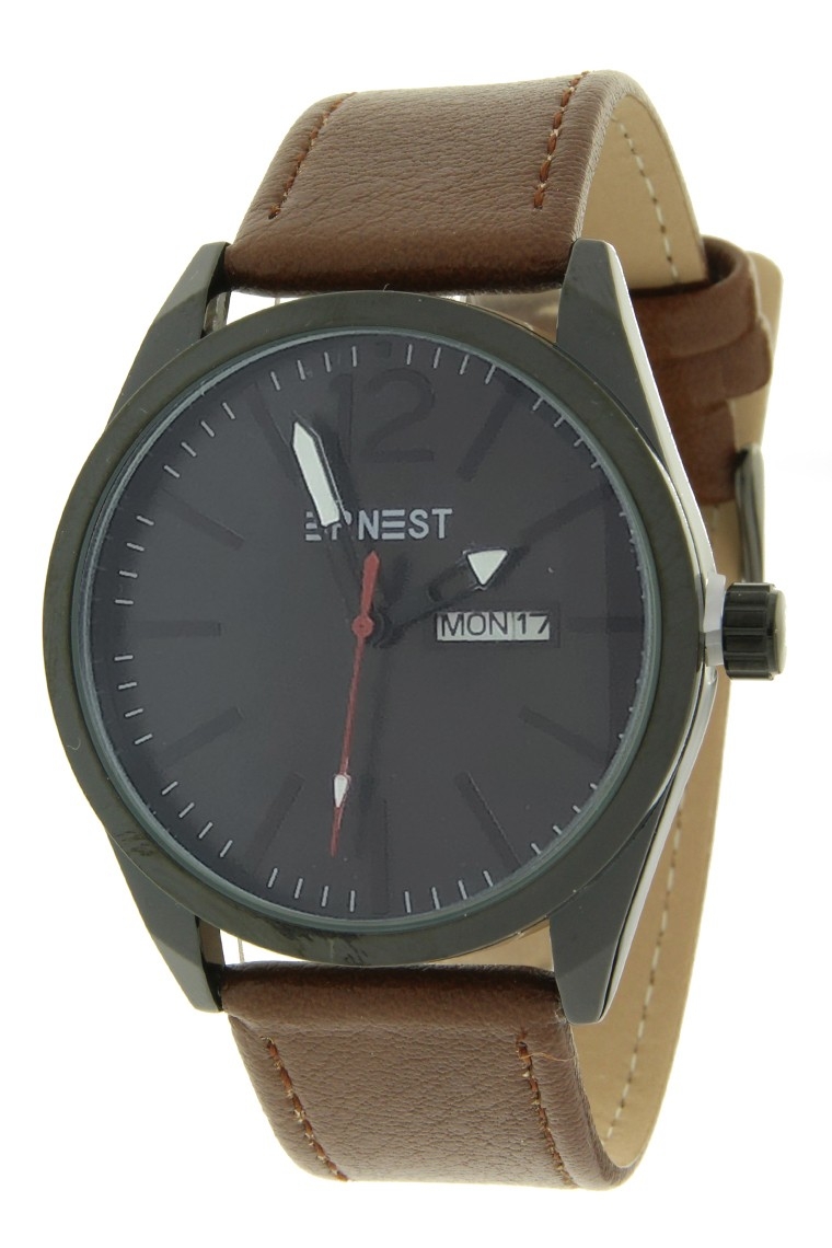 Ernest herenhorloge "Mace" bruin-zwart Ernest herenhorloge "Mace" bruin-zwart