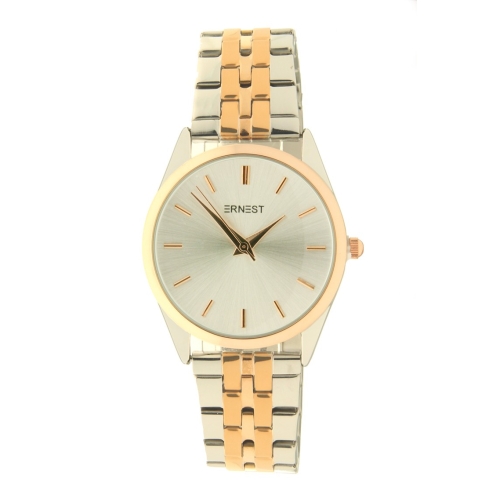 Ernest horloge "Charlie" bi-color rosé-zilver