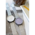 Ernest horloge ""Blanche" zilver-wit