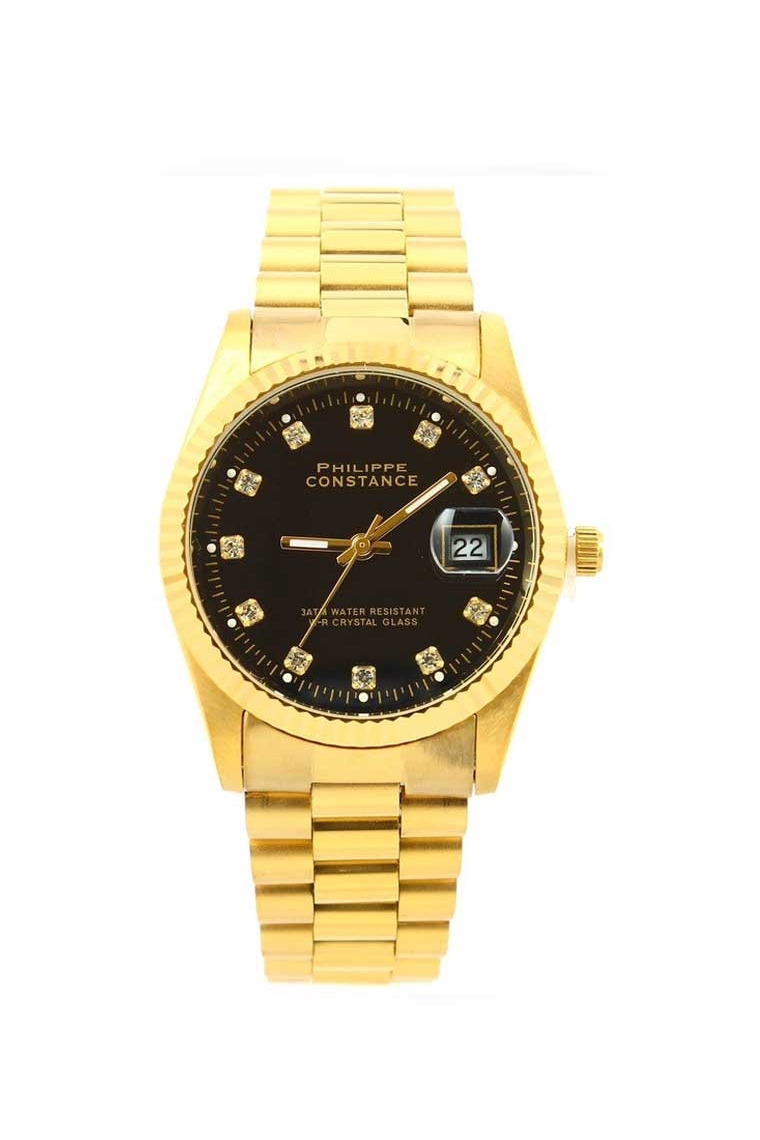 Philippe Constance "Large Serrated Gold" stones black Philippe Constance "Large Serrated Gold" stones black