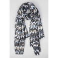 Sjaal "Psychedelic Zig Zag" zwart Sjaal "Psychedelic Zig Zag" zwart