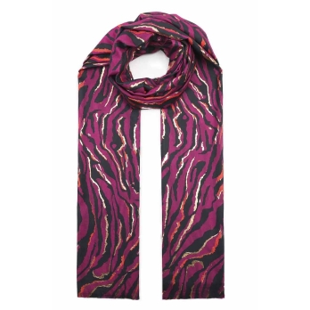 Sjaal "Zebra Gold" fuchsia