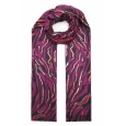 Sjaal "Zebra Gold" fuchsia