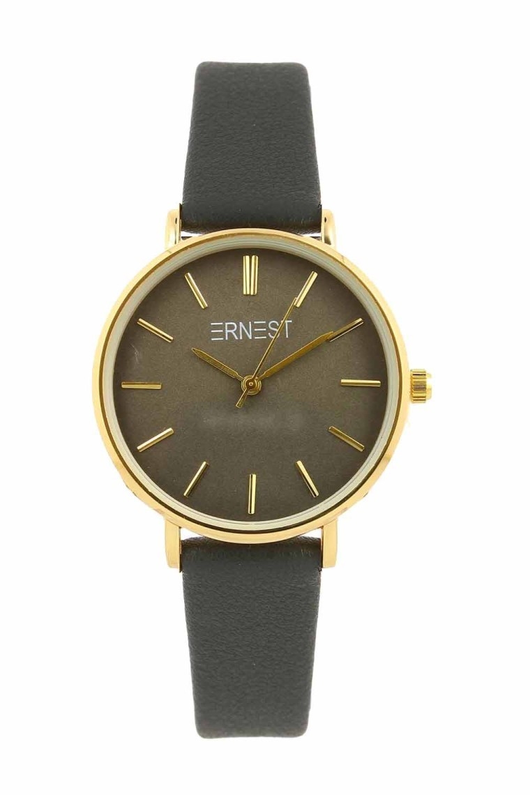Ernest horloge Gold-Cindy Medium FW23 donkergrijs Ernest horloge Gold-Cindy Medium FW23 donkergrijs